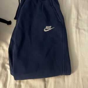 Nike Navy Joggers with White Logo